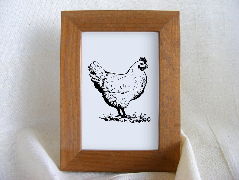 Chicken Digital Image, Instant Download, Printable Iron on Fabric ...