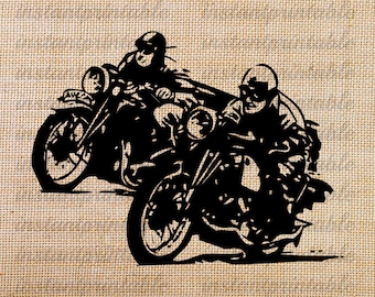 Motorrad Racing zum Download, Motorrad Clipart, ClipArt, Stoff, Eisen auf Übertragung, druckbare, Aufkleber, Vintage--Posten keine 105