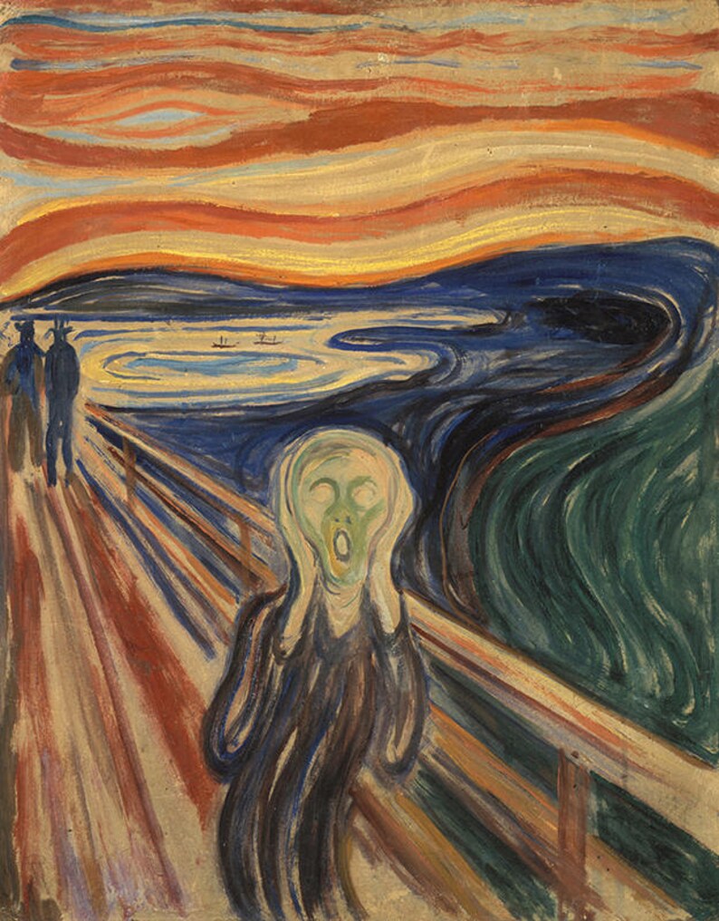 Edvard Munch The Scream Figure Keyring