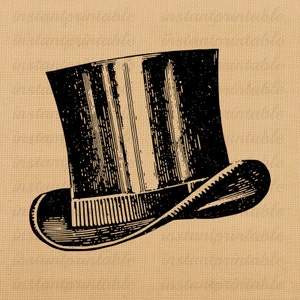 Top hat obrazu cyfrowego, natychmiastowe pobieranie, nadający się do wydruku żelaza na transfer Sieć szkieletowa, do pobrania obrazy, obiekty clipart, scrapbooking - nr 206
