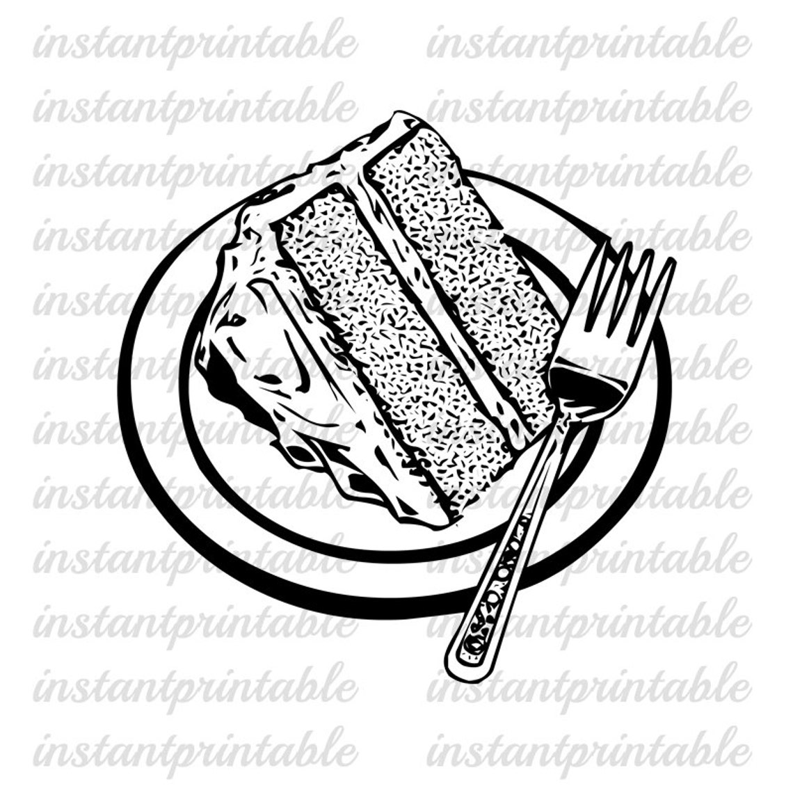 Pie Clip Art Download Iron on Transfer Pie Decal Printable Etsy