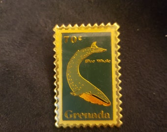 Granada Blue Whale USPS Stamp Pin