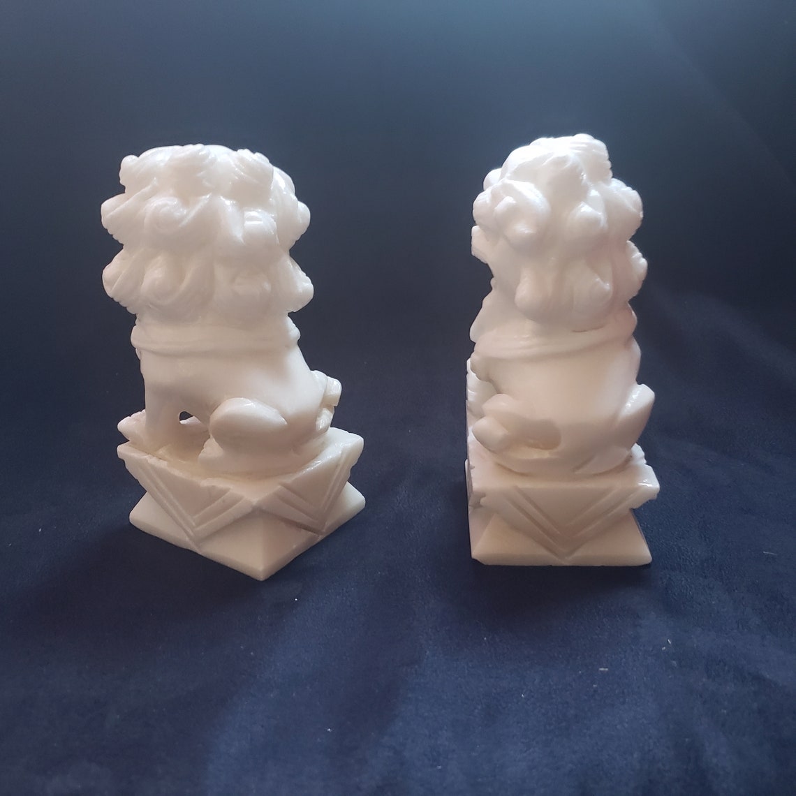 Carved Soapstone Foo Dogs Etsy