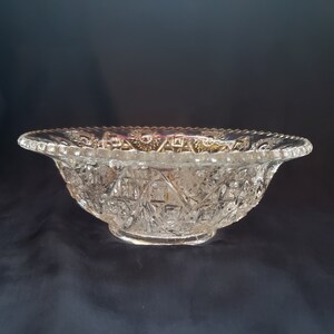 Imperial Glass Star and Arches Berry Bowl, circa 1909