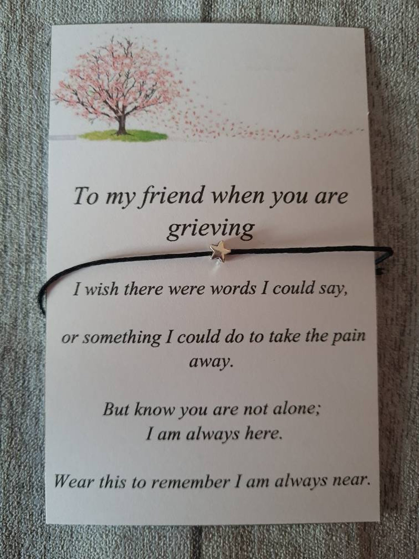 Gift for Grieving Friend Bereavement Gift Bereavement Card Etsy UK
