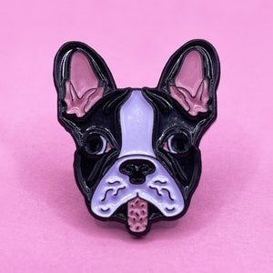 Boston Terrier Enamel Pin Badge