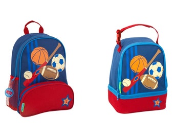 boy backpack and lunch boxes set