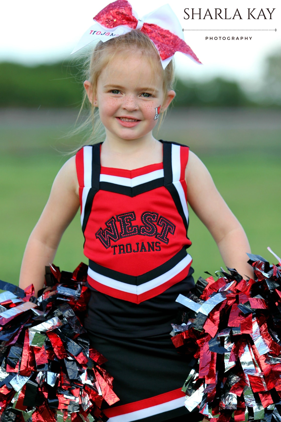 Red & Black Cheer Uniform Customized Cheerleading Uniform Etsy