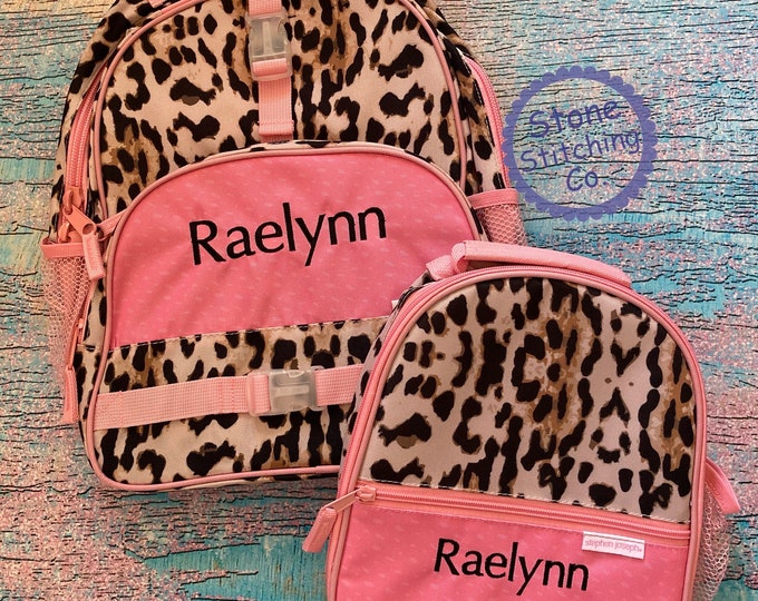 Personalized Backpack and Lunchbox Set, Monogrammed Backpack, Cute Girl ...