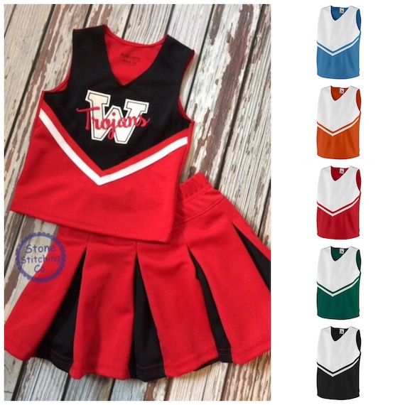red cheer uniform