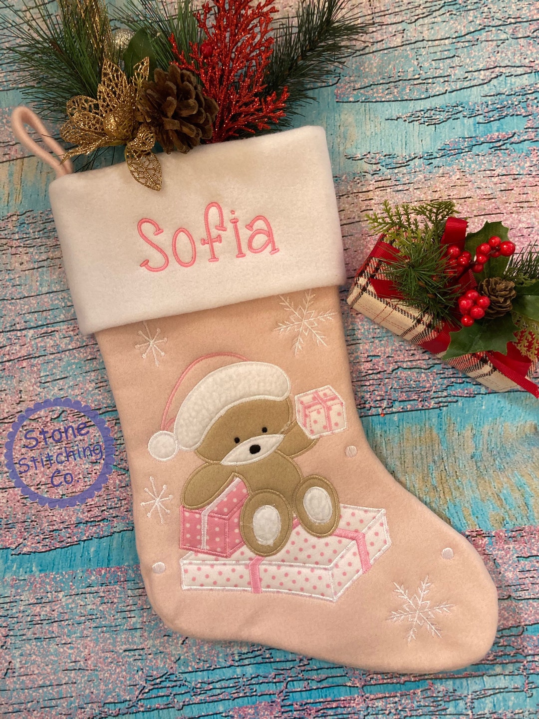 My First Christmas Stocking Pink 