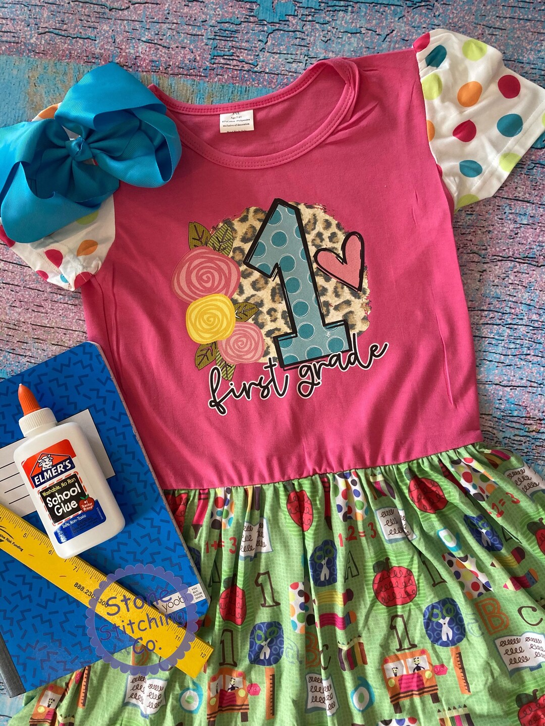 First Grade Dress, First Grade Outfit, First Day of First Grade, 2nd ...