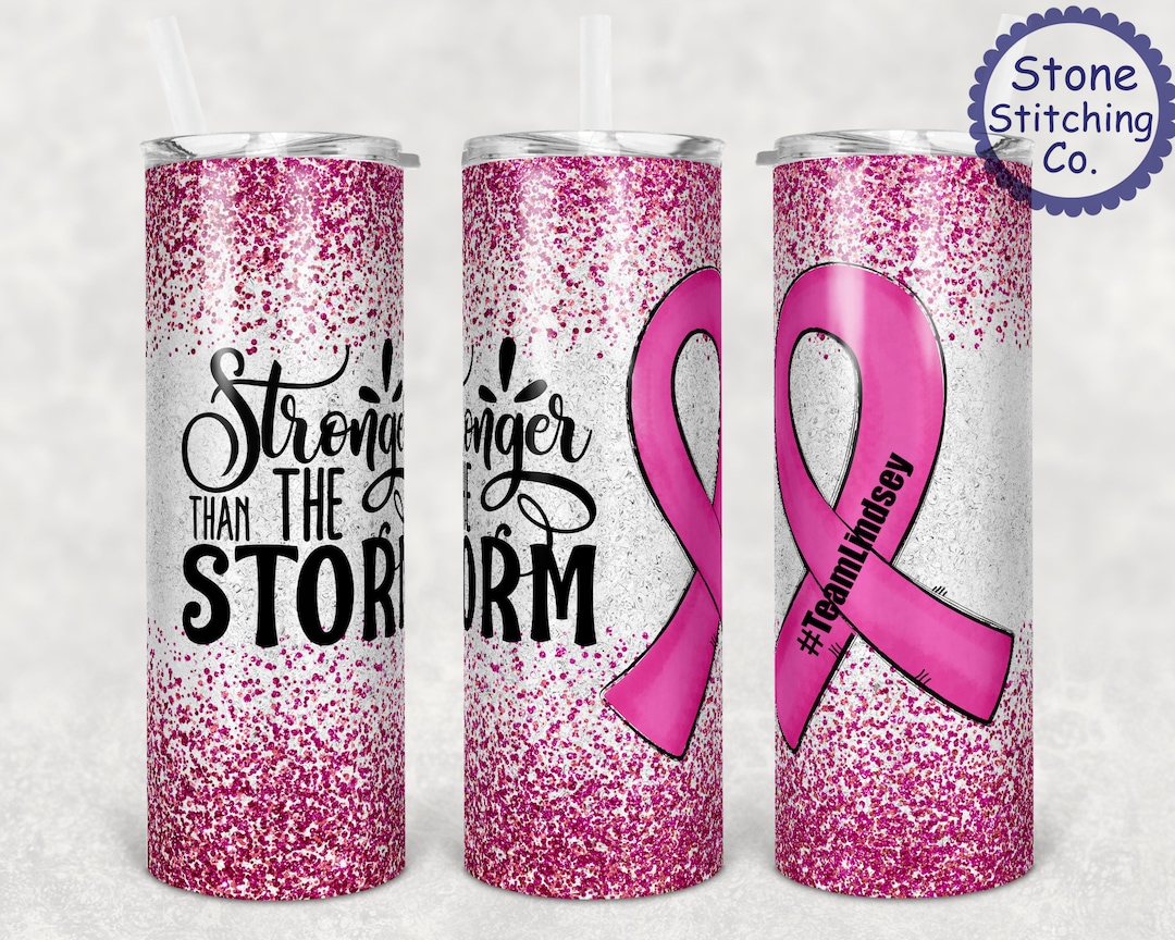 Personalized Breast Cancer Cup Breast Cancer Awareness - Etsy