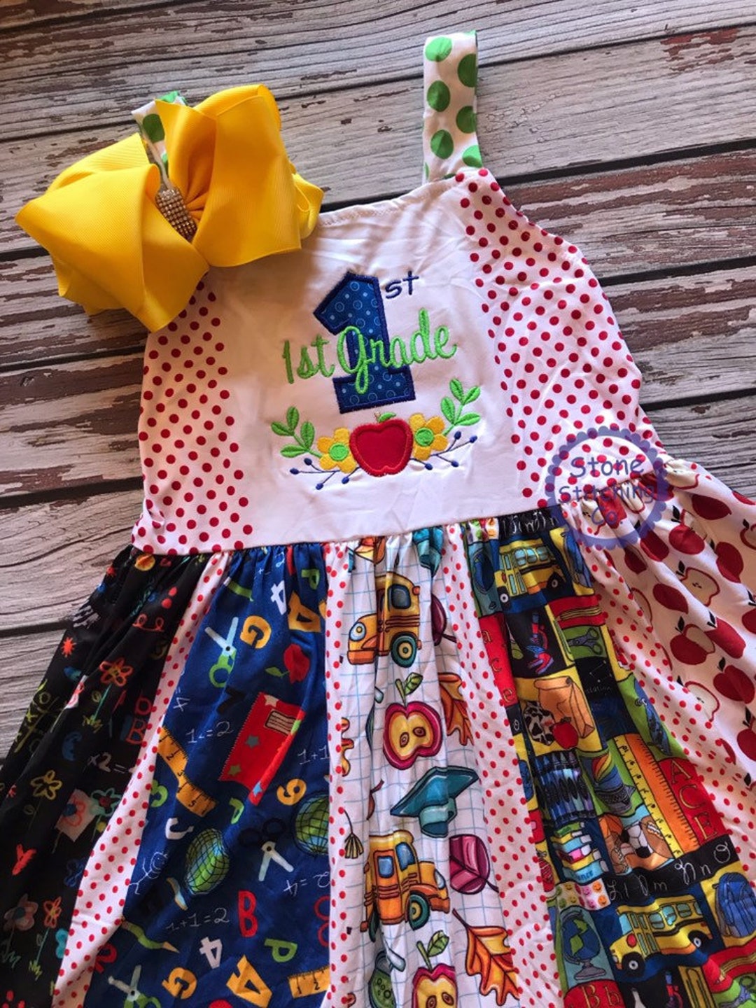 First Grade Dress, First Grade Outfit, First Day of First Grade, 2nd ...