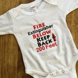 Firefighter baby gift, daddy firefighter shirt, firefighter baby, fire truck bodysuit, lil fire fighter, fire fighter in training