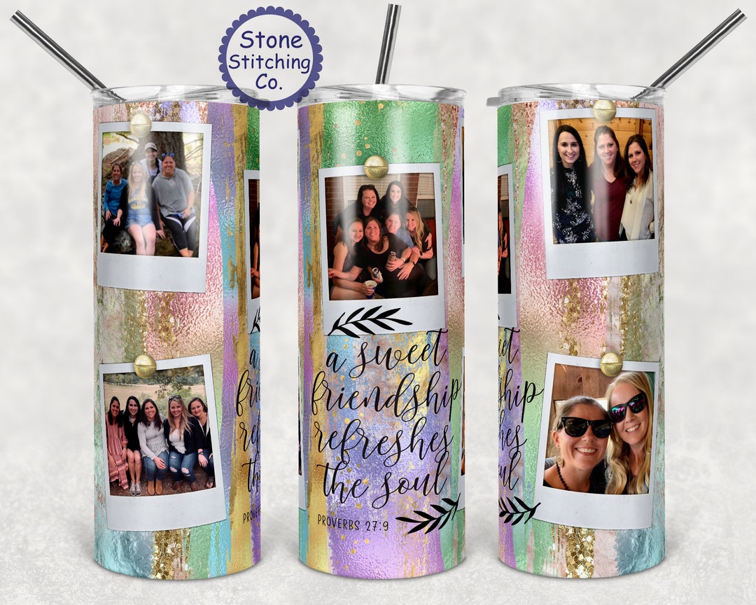Best Friend Photo Cup, Friendship Photo Tumbler, Friendship Photo Gift