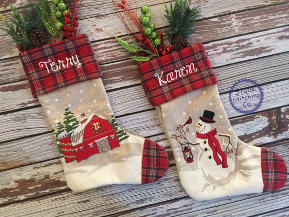 Barnyard Christmas Stocking