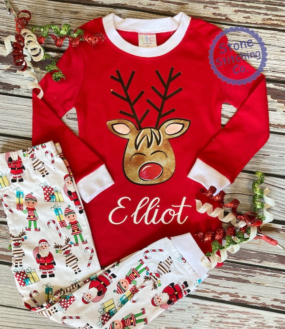 Personalized Christmas Pajamas, Christmas Pjs, Reindeer Pajamas, Christmas  Jammies, Twin Christmas Pajamas, Matching Christmas Pjs -  Canada