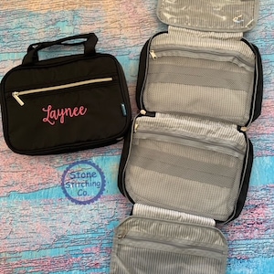 women&#39;s toiletry bag, monogrammed toiletry bag, ladies travel bag, girls hanging toiletry bag, girls makeup bag, bridesmaid gift