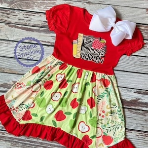 kindergarten dress, kindergarten outfit, first day of kindergarten, kinder dress, kindergarten outfit, pre-k dress, pre-k outfit
