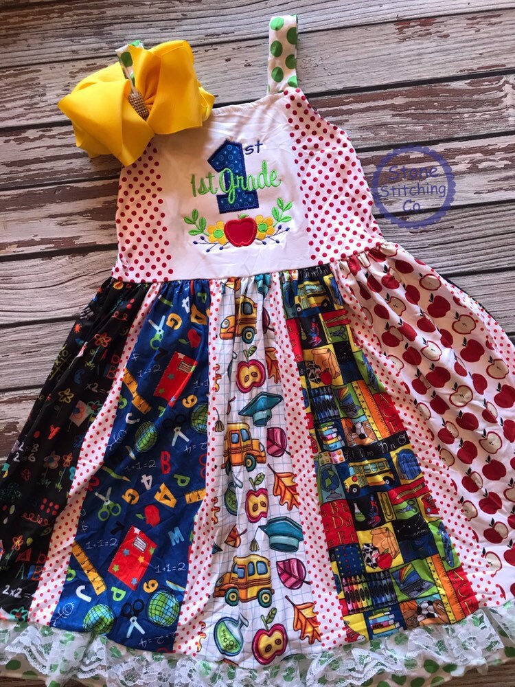 First Grade Dress, First Grade Outfit, First Day of First Grade, 2nd ...