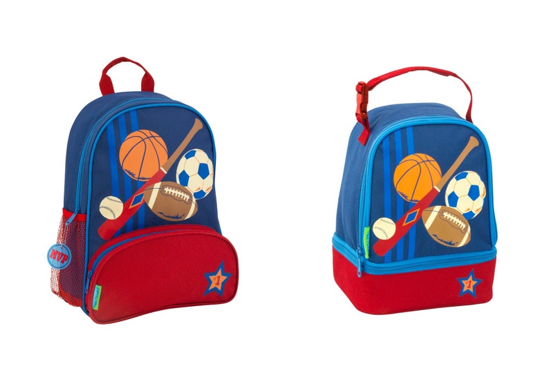 football backpack personalized boy backpack sports lunch box sports Backpack Set Kindergarten Backpack soccer backpa