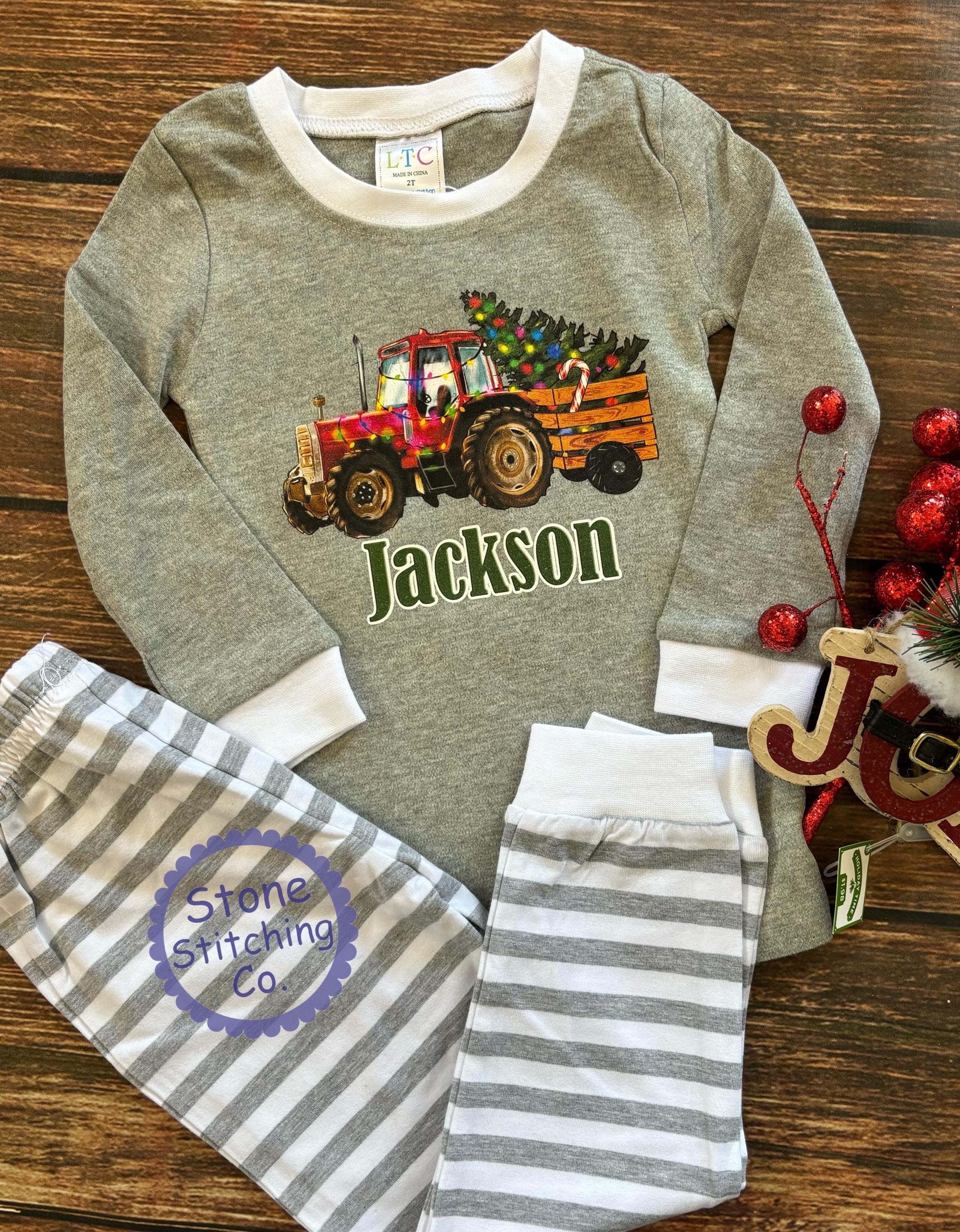 Tractor Pajamas Etsy Canada