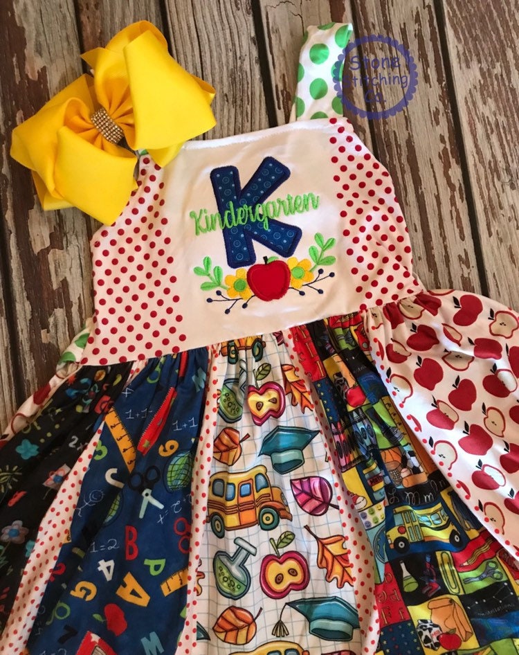 Kindergarten Dress, Kindergarten Outfit, First Day of Kindergarten ...