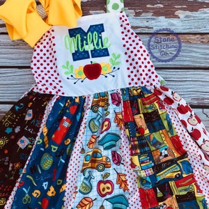 kindergarten dress, kindergarten outfit, first day of kindergarten, first grade dress, first grade outfit, pre-k dress, pre-k outfit
