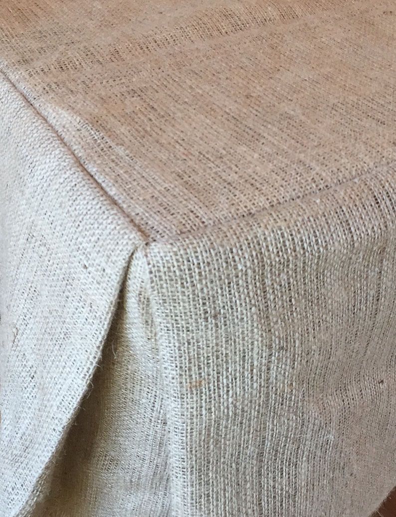Burlap Fitted Tablecloth Vendor Rounds Rectangle or Square Etsy