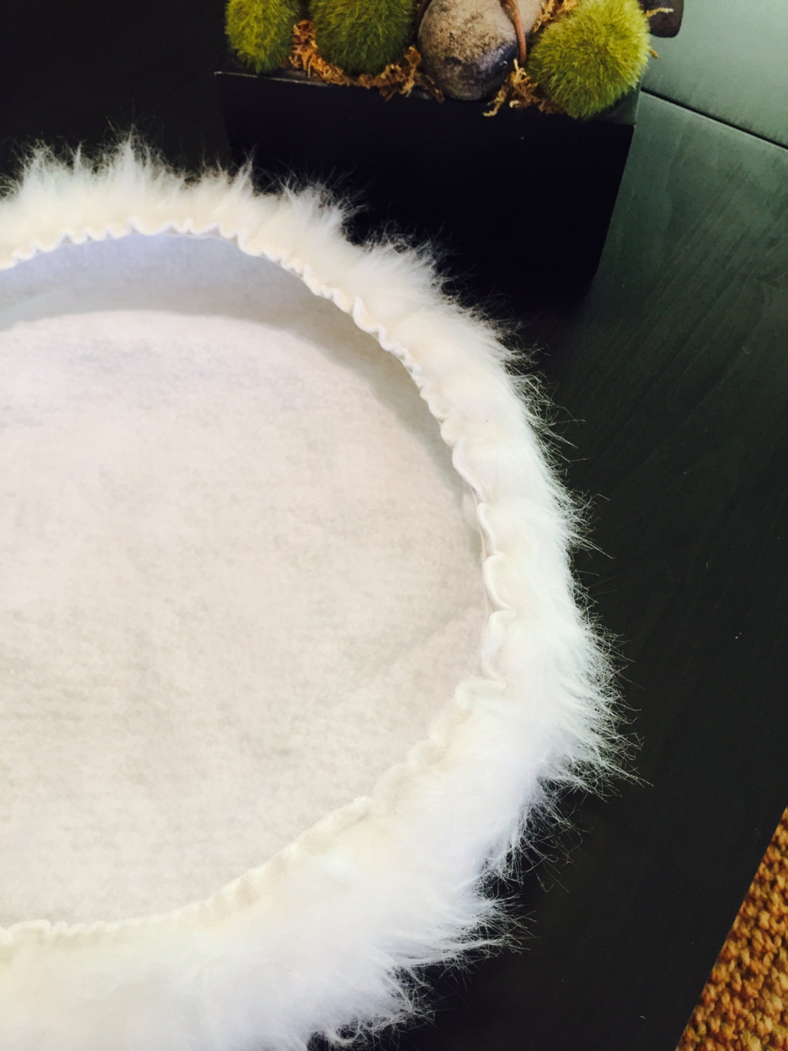 Faux Fur Chair Slipcover Lined With Felt Animal Friendly Etsy