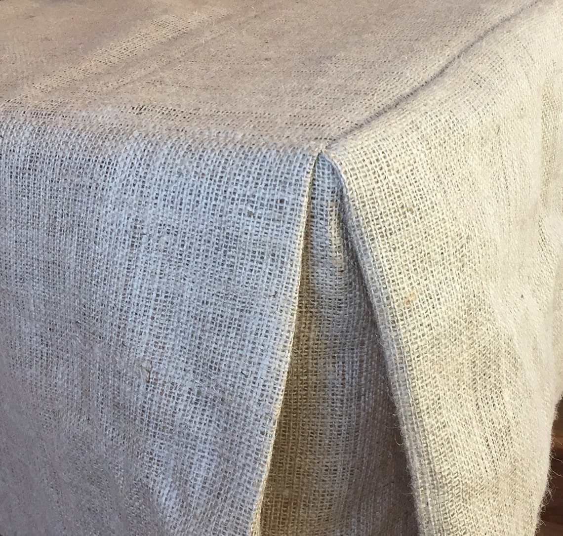 Burlap Fitted Tablecloth Vendor Rounds Rectangle or Square Etsy