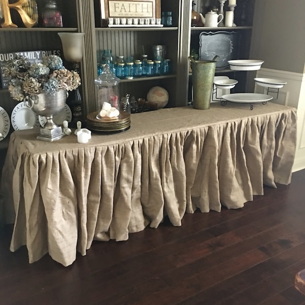 Burlap Tablecloth Wedding Burlap Tablecloth - Round, Rectangle, or Square - SELECT A SIZE - Custom Orders are Welcome Thanksgiving Day