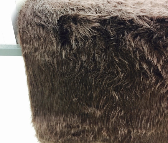 Faux fur square stool cover deals