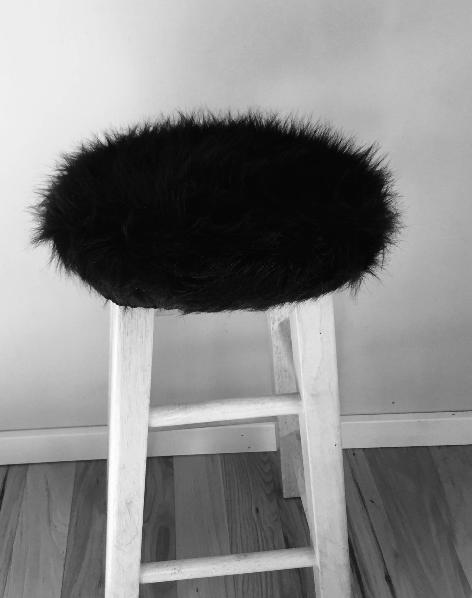 Faux Fur Chair Slipcover Lined With Felt Animal Friendly Etsy