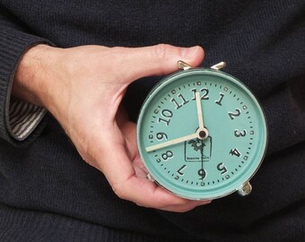 Alarm clock, blue bicolor