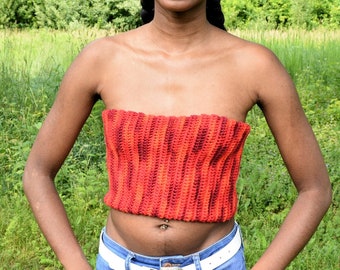 Ridge Accent Tube Top Crochet Pattern   107