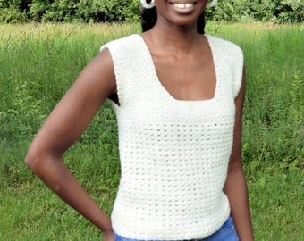 X Stitch Tank Top Crochet Pattern   214
