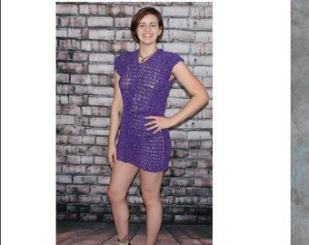 Crochet Open Work Dress Pattern    613