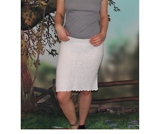 Side Slit Crochet Skirt Pattern   708