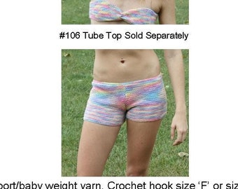 Crochet Shorts Low Rise Pattern   1208