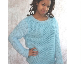 Crochet Long Sleeve Sweater Pattern   530