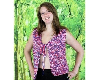 Crochet Heavy Weight Vest Pattern  211