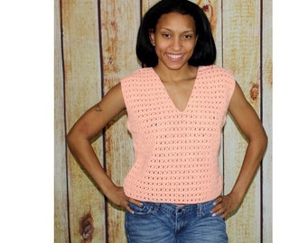 K Stitch Pullover Vest Crochet Pattern   411