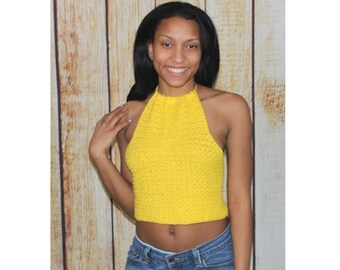 Gathered Halter Top - Etsy New Zealand