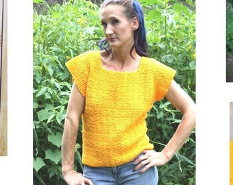 Crochet Airy Stitched Stretch Pullover Pattern    409