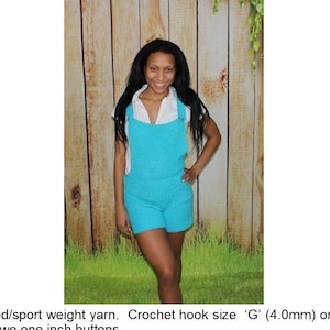 Gehäkelte Latzhose Shorts Muster 1213