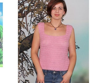 Open Mesh Crochet Tank Top   Pattern   208