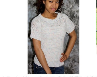 Crochet Crew Neck Pullover Pattern    419