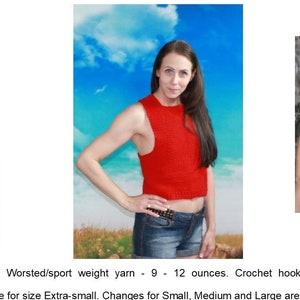 Crochet Muscle Sleeve Tank Top Pattern  201